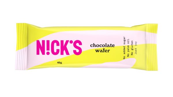 Nick's csokoládés ostya hozzáadott cukor mentes, pálmaolaj mentes, gluténmentes